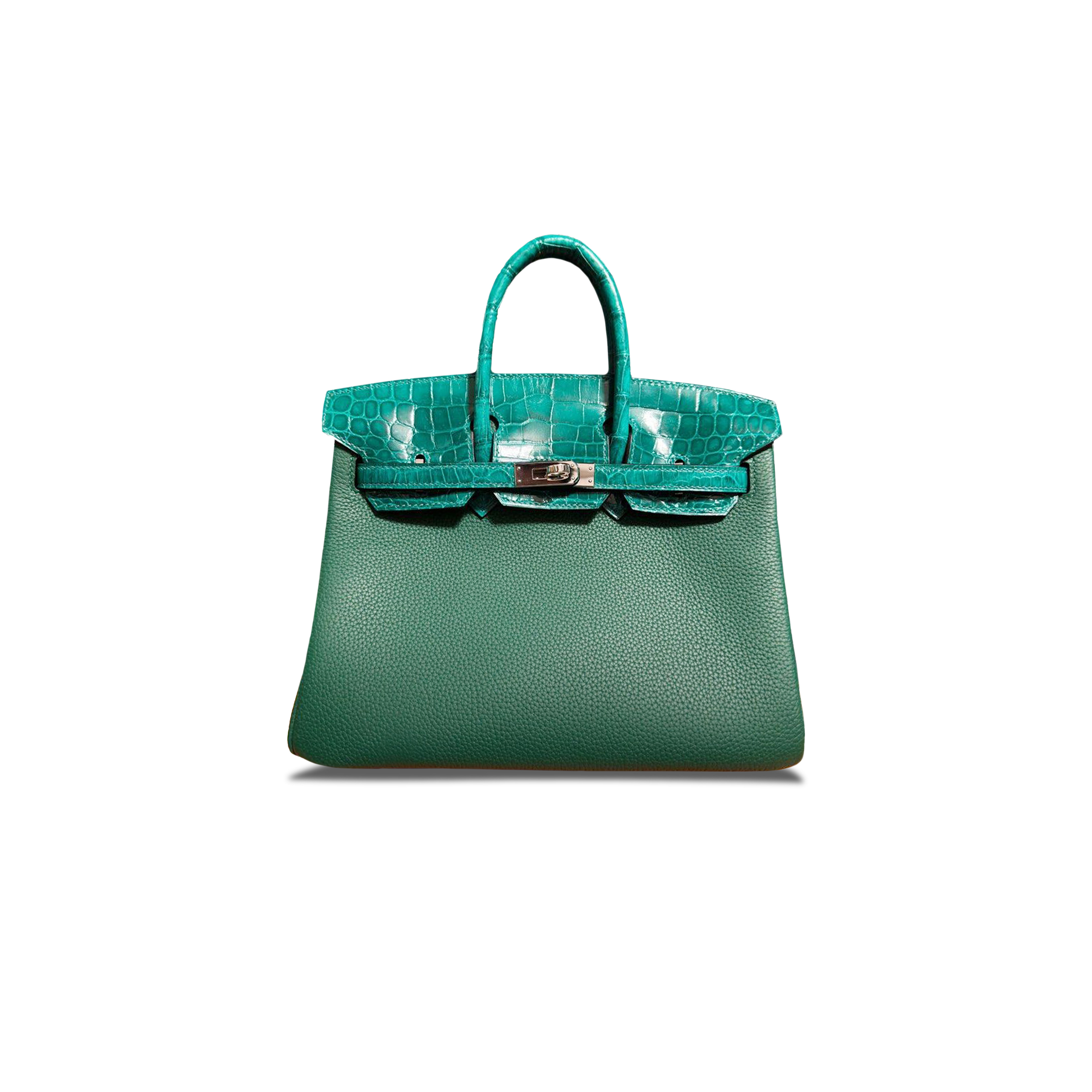 HERMES MASTERBIRKIN TOUCH 25 CROCODILE EMERALD GREEN BAG 0705316342 (25*20*13cm)